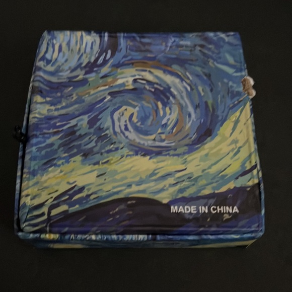 Van Gogh Art Glass Dome Leather Bracelet - New in box - Picture 14 of 14